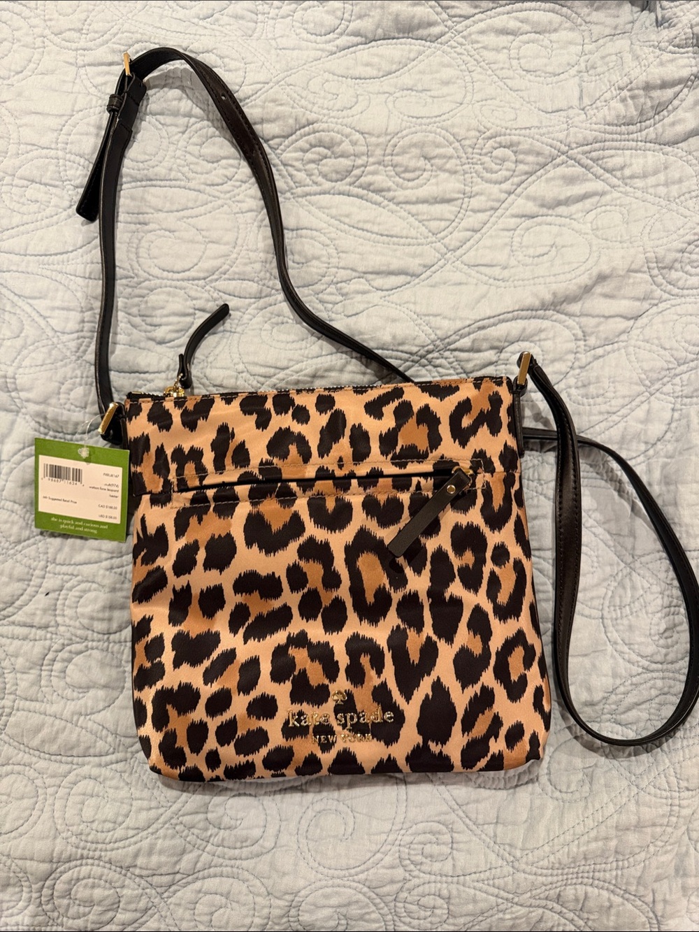 kate spade Leopard Print Crossbody Bag - Brown & Black
